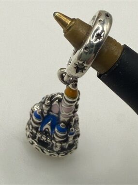 Pandora Disney WDW” 50th Anniversary Cinderella Castle” Charm!  RARE!
